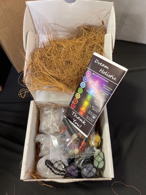 Photo 3 of 
DREAM HOLISTIC Meditation Kit for Chakra Balancing | 7 Chakra Tumbled Stone for Healing | Energy Crystals, Chakra Crystals, Healing Stones | 7 Chakra Gift Set Tumbled Stones
