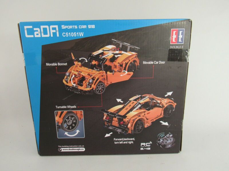 Photo 2 of CaDFI deTech Sports Car 918 RC Brick Kit C51051W 421 pcs. New SEALED