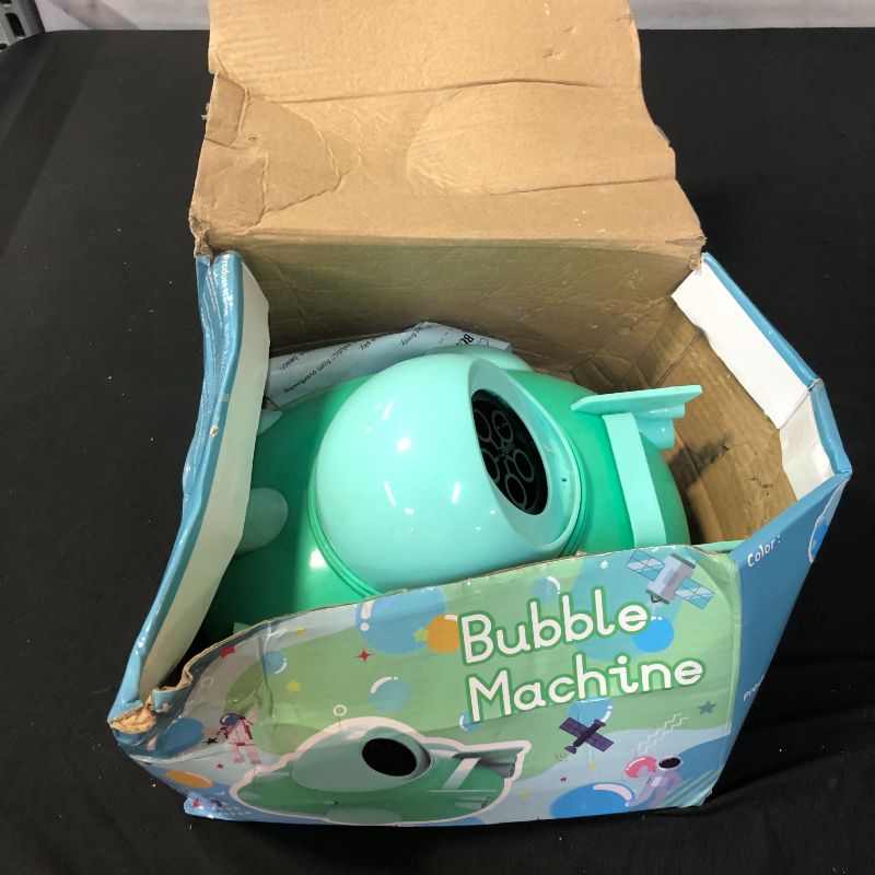 Photo 4 of (For parts)Rechargeable Bubble Machine for Kids Toddlers - Toys for 3 4 5 6 7 Years Boys Girls Gifts | Automatic Bubble Maker 2000+ Bubbles | Bubble Blower Machine Toy for Outdoor Parties, Green