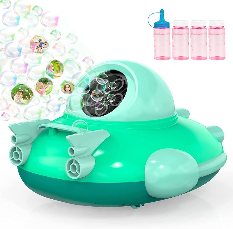 Photo 1 of (For parts)Rechargeable Bubble Machine for Kids Toddlers - Toys for 3 4 5 6 7 Years Boys Girls Gifts | Automatic Bubble Maker 2000+ Bubbles | Bubble Blower Machine Toy for Outdoor Parties, Green