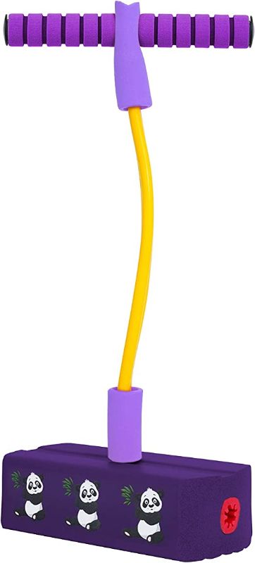 Photo 1 of Fadeker Pogo Stick Toys for Ages 3+ Kids, Pogo Jumper Toys for Kids and Adults Outdoor and Indoor Sport, Safe Non-Slip Foam Material, Supports up to 250lbs, Controllable Funny Squeaks, Purple