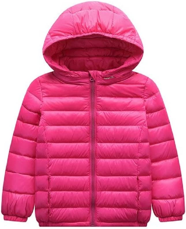 Photo 1 of AFXOBO Boys Girls Jacket Lightweight Fashion Warm Winter Pure Color Hooded Jacket with Pockets SIZE M