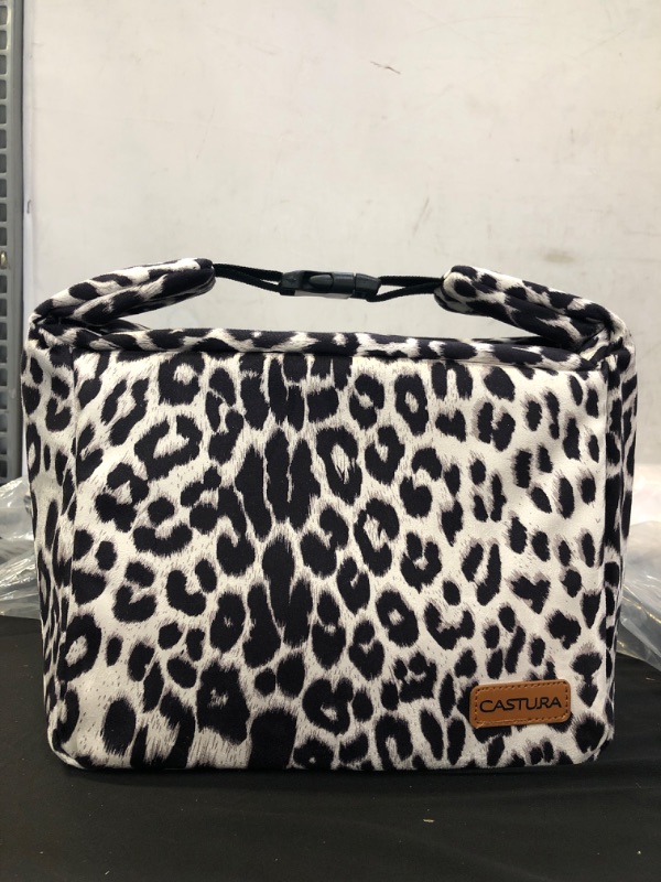 Photo 1 of  CASTURA LUNCH BAG INSULATED LUNCH BAG HIKING BEACH FISHING LEOPARD