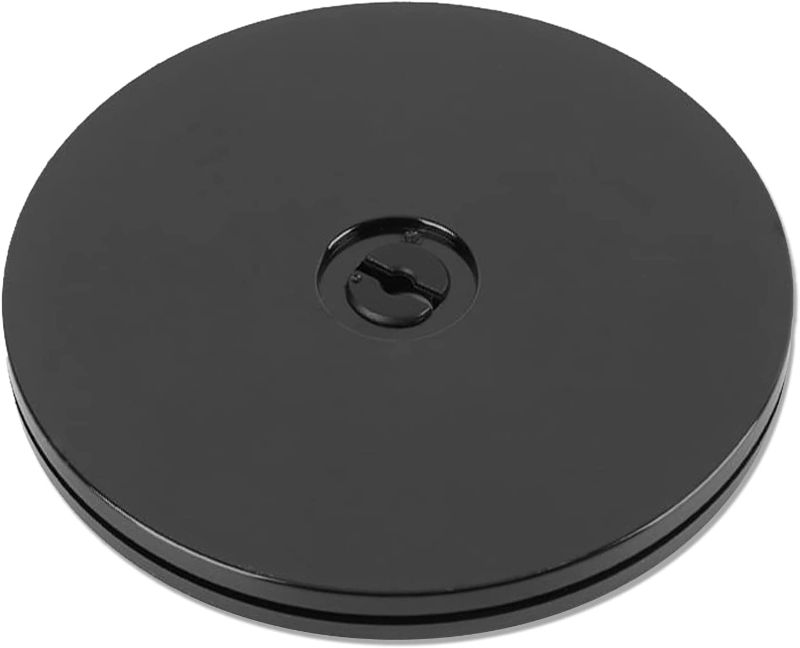 Photo 1 of 4 PACK 4 inch Lazy Susan Turntable Black Acrylic Ball Bearing Rotating Tray for Spice Rack Table Cake Kitchen Pantry Decorating TV Laptop Computer Monitor, 20-lb Load Capacity (360? Rotation)