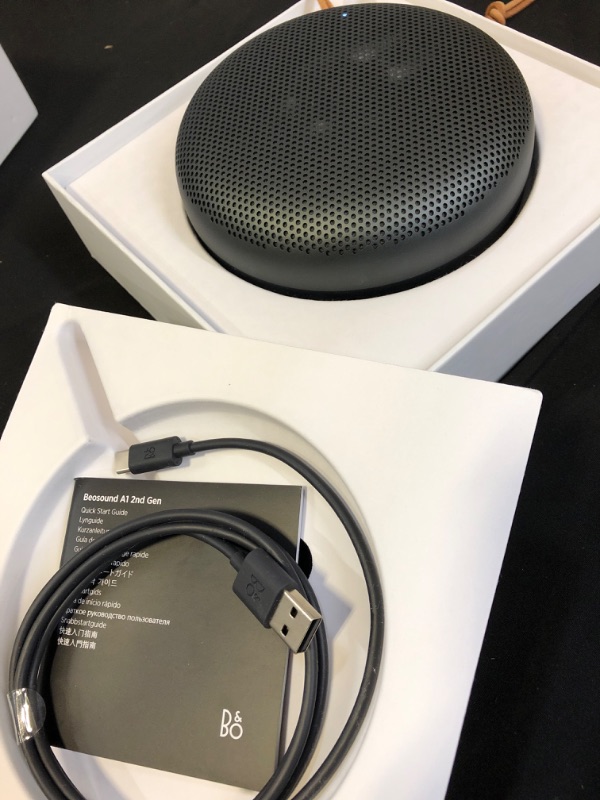 Photo 1 of Bang & Olufsen Beosound A1Wireless Portable Waterproof Bluetooth Speaker with Microphone, Anthracite
