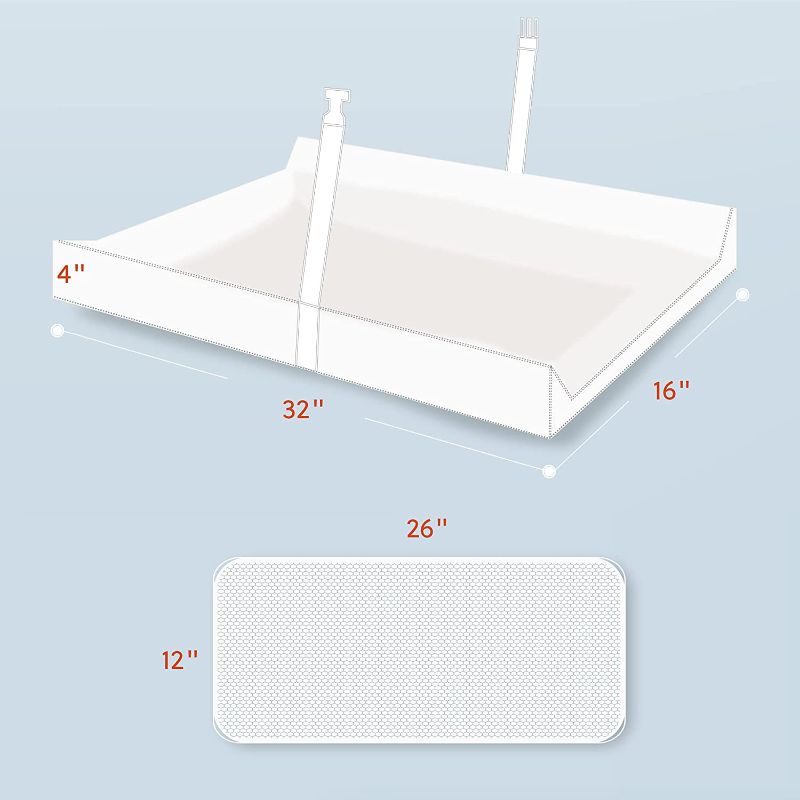 Photo 2 of Bbpark Baby Diaper Changing Table Pad, Waterproof Changing Pad for Dresser Top with Liner
