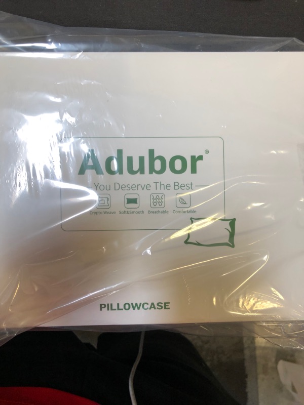 Photo 1 of Adubor Satin Silk Pillowcase 2 Pack Silky Satin Pillow Cases for Hair and Skin, Anti-WrinkleAnti-Wrinkle, Super Soft and Luxury Pillow Cases Covers with Envelope Closure (Queen: 20''x30'', Dark Gray)
