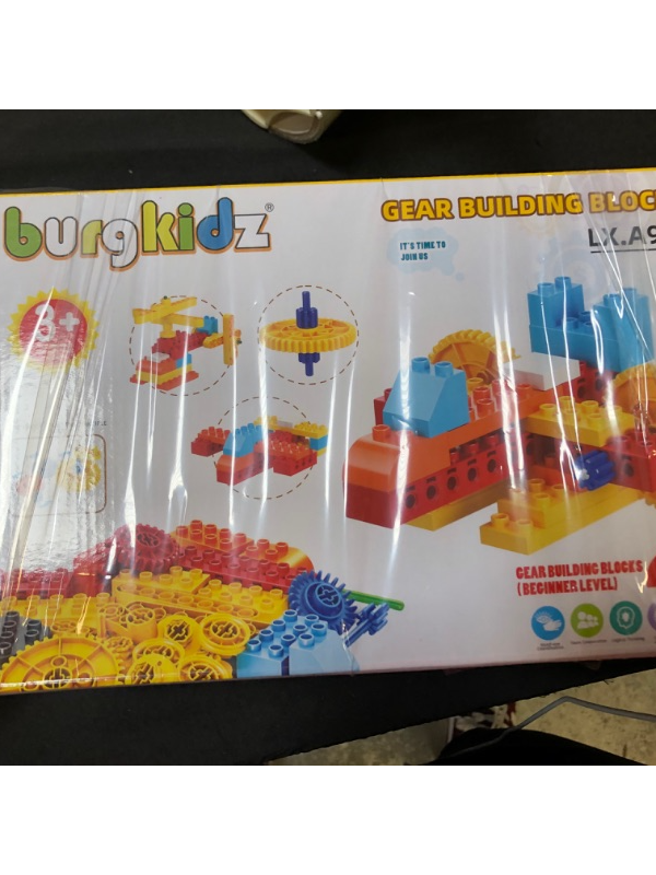 Photo 4 of burgkidz Construction Building Toy Set: Science Learning Blocks Toys, Build Tools Vehicles Machines & Models; STEM Educational Kit for Boys & Girls 3 4 5 6 + Year Old
