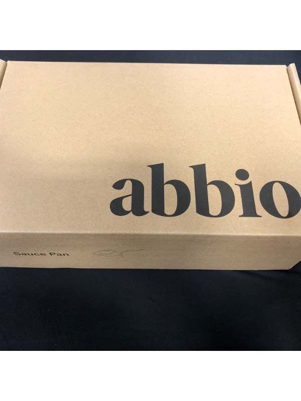 Photo 1 of Abbio Sauce Pan + Lid, 2-Quart Capacity, 7” Diameter, Stainless Steel, Fully Clad Cookware, Induction Ready Pot, Oven & Dishwasher Safe, PFOA Free, Non Toxic, Stay Cool Handle