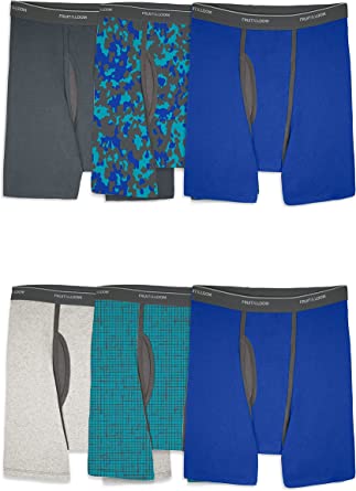 Photo 1 of Fruit of the Loom Men's Coolzone Boxer Briefs (Assorted Colors)