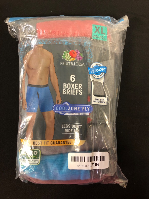 Photo 2 of Fruit of the Loom Men's Coolzone Boxer Briefs (Assorted Colors)