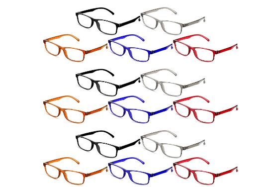 Photo 1 of 15 PCS Reading Glasses Lightweight Flexible Men Women Spring Hinge Glasses for Reading Computer Readers
