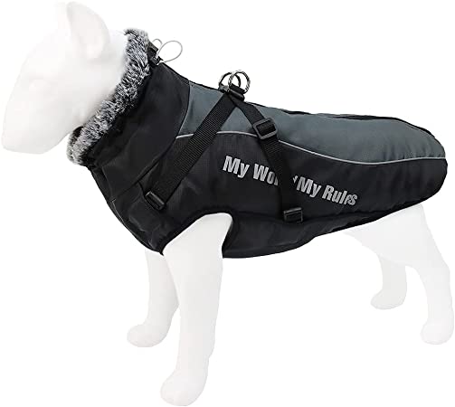 Photo 1 of \Litl Spirit Reflective Waterproof Windproof Dog Coat Cold Weather Warm Dog Jacket Reversible Stormguard Winter Dog Vest for Small Medium Large Dogs

SIZE 6XL 