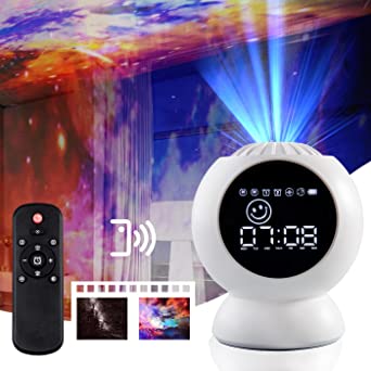 Photo 1 of LED Star Projector Large Projection Area for Kids Bedroom, Planetarium Projector with Timer Alarm Clock and White Noise, Sky Lamp and Sleep Sounds Machine for Home Decoration, Night Light Ambiance
