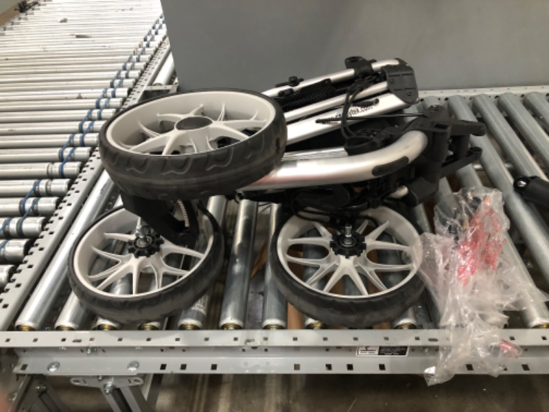 Photo 1 of CaddyTek 3 Wheel Golf Push Cart - Foldable Collapsible Lightweight Pushcart with Foot Brake - Easy to Open & Close
