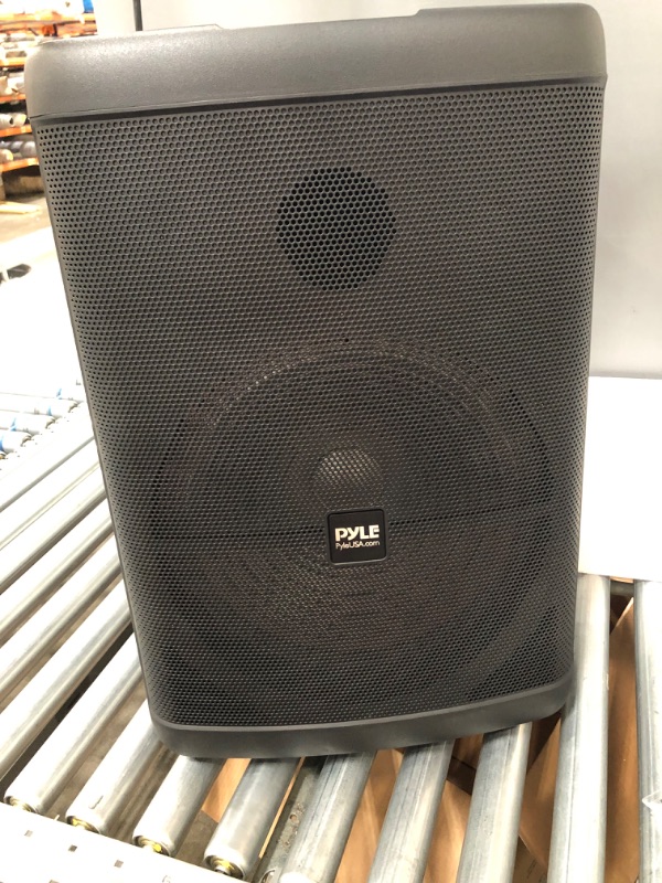 Photo 1 of Pyle Portable Bluetooth PA Speaker - 500W 15” Rechargeable Outdoor BT Karaoke Audio System - TWS, Party Lights, LED Display, FM/AUX/MP3/USB/SD, 6.5mm in, Carry Handle - Wireless Mic, Remote Control