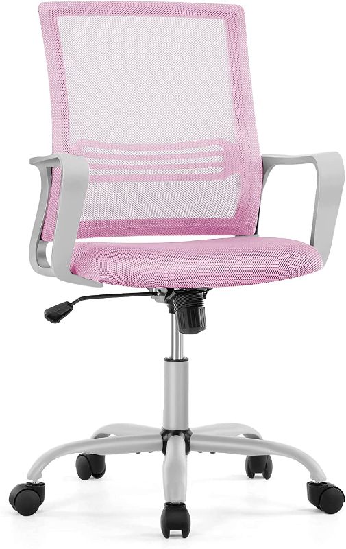 Photo 1 of Office Chair - Ergonomic Executive Mid Back Home Office Desk Chairs, Adjustable Height, Breathable Mesh
