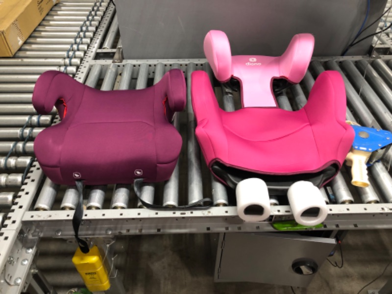 Photo 2 of Diono Cambria 2 XL, Dual Latch Connectors, 2-in-1 Belt Positioning Booster Seat, High-Back to Backless Booster with Space and Room to Grow, 8 Years 1 Booster Seat, Pink
