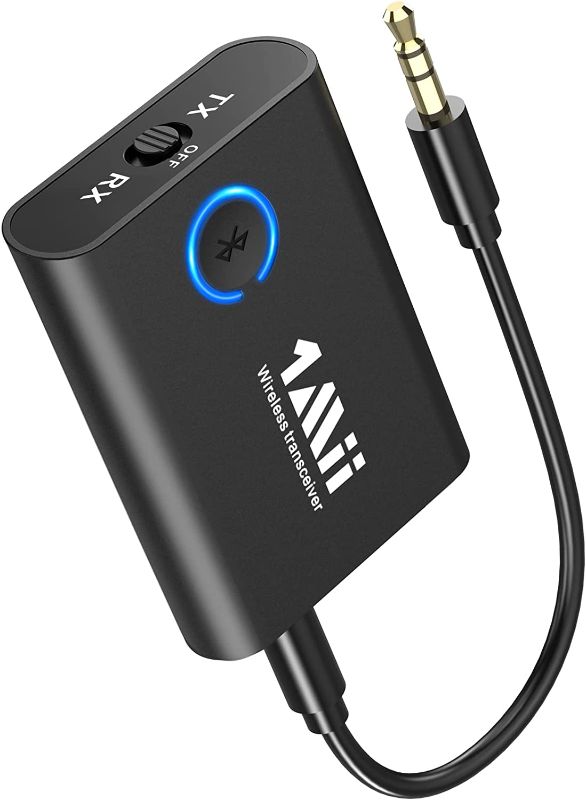 Photo 1 of 1Mii Bluetooth Transmitter Receiver TV, Bluetooth Adapter for Stereo Receiver 5.0 mm Jack, aptX Low Latency Dual Link, Bluetooth Receiver for Headphone/Speaker/Boat/Car
