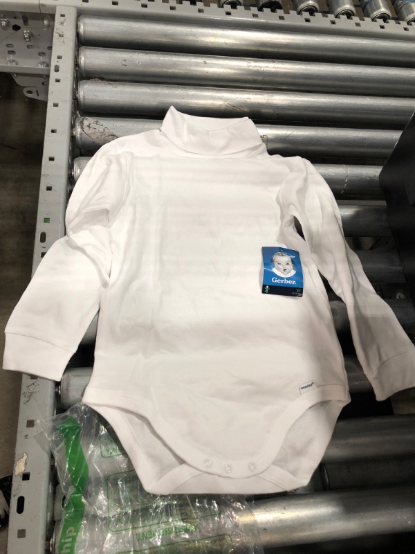 Photo 2 of Gerber baby-boys 2-pack Long Sleeve Turtleneck Onesies Bodysuits
