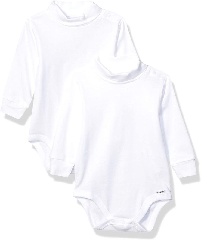 Photo 1 of Gerber baby-boys 2-pack Long Sleeve Turtleneck Onesies Bodysuits
