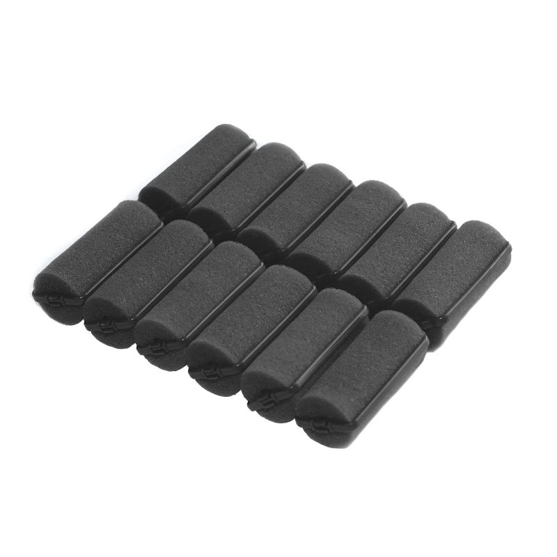 Photo 1 of 36 Pieces Foam Sponge Hair Rollers - Soft Sleeping Hair Curlers Flexible Hair Styling Curlers Sponge Curlers for Hair Styling (Black)
