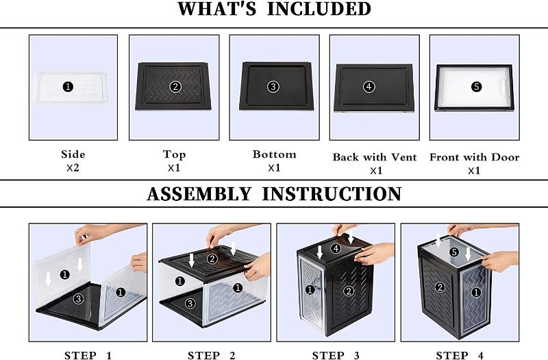 Photo 1 of 
Shoe Storage Box, 12Pack