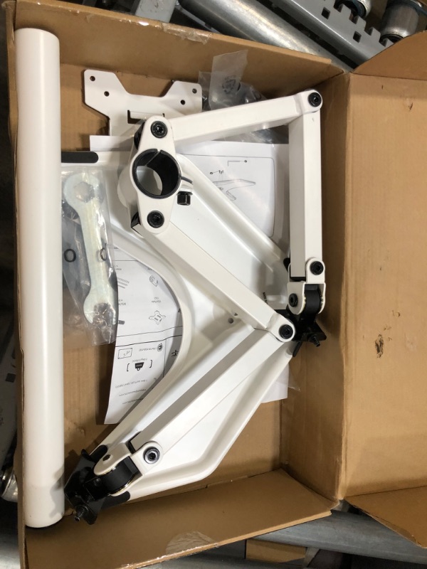 Photo 1 of WALI Dual Monitor Stand, Free Standing Desk Mount for 2 Monitors up to 27 inch, 22 lbs. Weight Capacity per Arm, Fully Adjustable with Max VESA 100x100mm...
