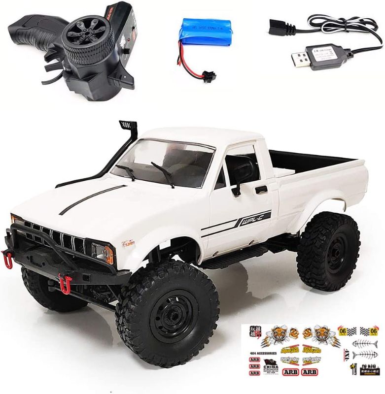 Photo 1 of C24-1 RC Car Crawler 4WD Off-Road Truck with Bright Headlight, DIY Remote Control Children RC Car, Climbing Vehicle Speed Model