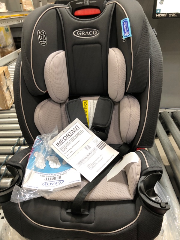 Photo 2 of Graco Slimfit 3 in 1 Car Seat | Slim & Comfy Design Saves Space in Your Back Seat, Redmond
