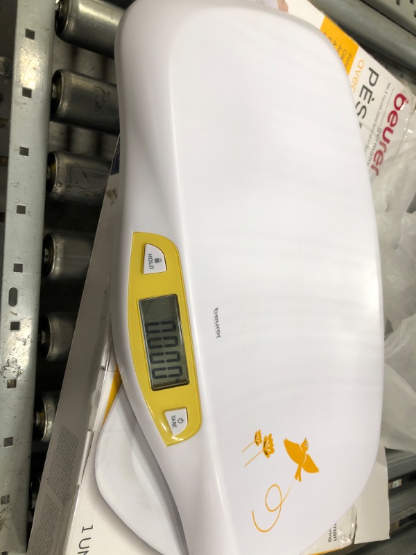 Photo 1 of Beurer BY80 Digital Baby Scale, Infant Scale for Weighing in Pounds, Ounces, or Kilograms up to 44 lbs, Newborn Baby Scale with Hold Function