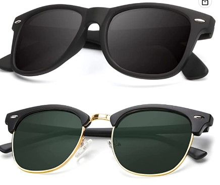 Photo 1 of Polarized Sunglasses for Men and Women Semi-Rimless Frame Driving Sun glasses 100% UV Blocking