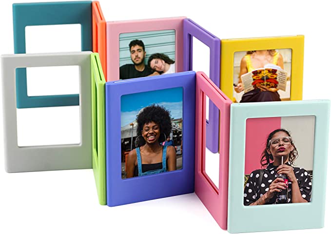 Photo 1 of 10 Pack Magnetic Picture Frame 2x3 Mini Picture Frame Set For Polaroid Frame Instax Frame Photo Frames for Refrigerator,Wallet Size Picture Frames Shantmay
