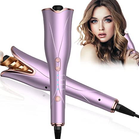 Photo 1 of Auto Hair Curler, Automatic Curling Iron Wand 1" Larger Rotating Barrel,Auto Hair Curlers with 4 Temps &3 Timer,Curling Iron with Dual Voltage,Auto Shut-Off Spin Rotating Curling Iron for Hair Styling
