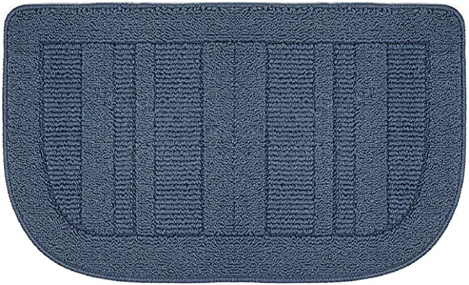 Photo 1 of BEQHAUSE 30x18 Inch Kitchen Rug Mats, Durable Anti-Slip Absorbent Dirt-Resistant Kitchen Rug Pet Mat Machine Washable (Blue)
