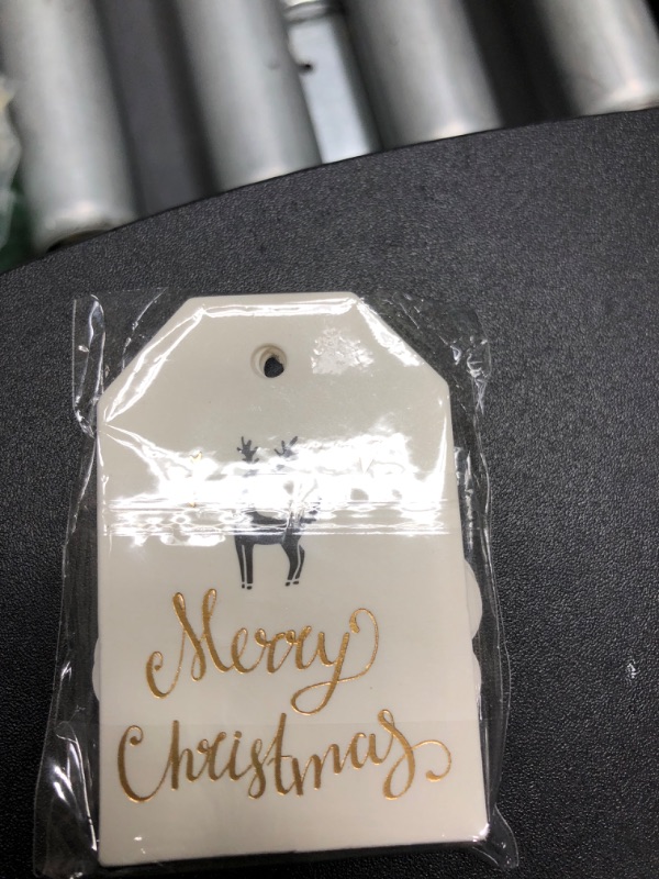 Photo 1 of 100Pcs Floral Thank You Gift Tags with 100 Feet Gold String White Paper Gift Tags for Wedding Favors