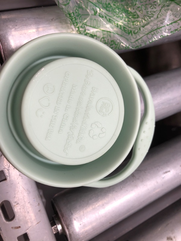 Photo 1 of BraveJusticeKidsCo | Snack Attack Snack Cup | Collapsible Silicone Snack Container | Toddler and Baby Snack Catcher Lid (Mint Green)
