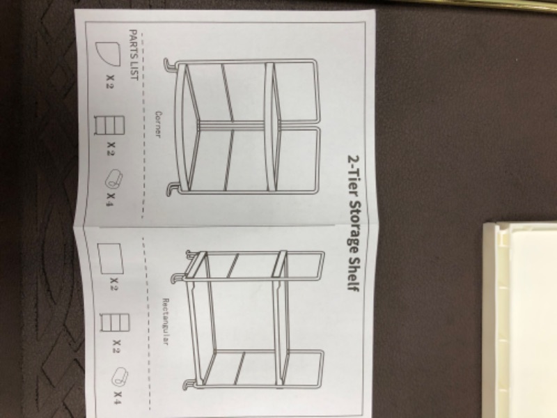 Photo 1 of 2 Tier Storage Shelf  (Unspecified Model)