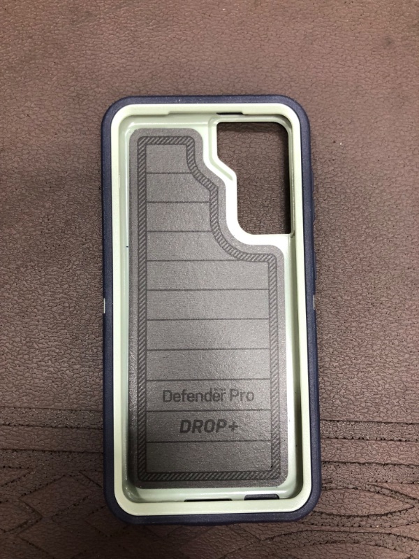 Photo 3 of OTTERBOX DEFENDER SERIES SCREENLESS EDITION Case for Galaxy S21 5G (ONLY - DOES NOT FIT Plus or Ultra) - VARSITY BLUES (DESERT SAGE/DRESS BLUES)
