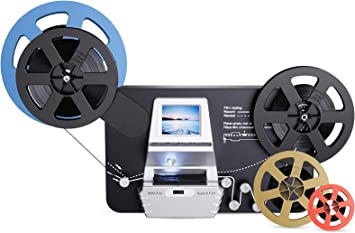 Photo 1 of 8mm & Super 8 Reels to Digital Film Scanner Converter, Film Digitizer with 2.4" Screen, Convert 3” 4” 5” 7” 9” Reels View Frame by Frame into 1080P Digital MP4 Files,Sharing & Saving on 32GB SD Card
