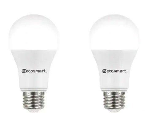 Photo 1 of 4-pack ** 75-Watt Equivalent A19 Dimmable Energy Star LED Light Bulb Daylight (2-Pack)
