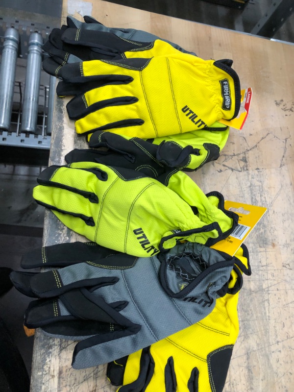 Photo 2 of 2-sets **High Vis Large Utility High Performance Glove (3-Pack)-LARGE 
