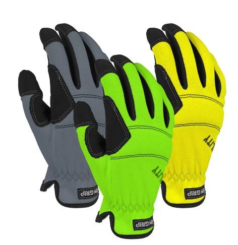 Photo 1 of 2-sets **High Vis Large Utility High Performance Glove (3-Pack)-LARGE 
