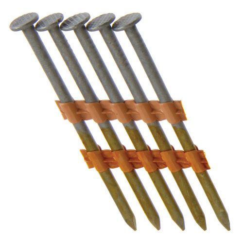 Photo 1 of 2-3/8 in. x 0.113-Gauge Plastic Galvanized Steel Ring Shank Framing Nails (5,000 per Box)
