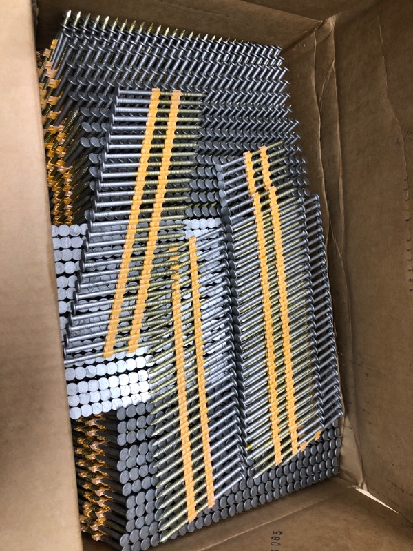 Photo 3 of 2-3/8 in. x 0.113-Gauge Plastic Galvanized Steel Ring Shank Framing Nails (5,000 per Box)
