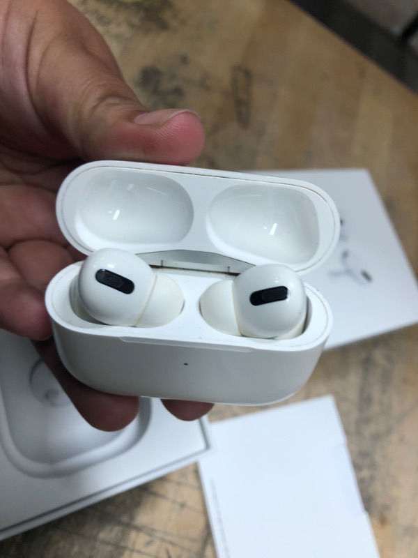 Photo 2 of Apple AirPods Pro Wireless Earbuds with MagSafe Charging Case. Active Noise Cancelling, Transparency Mode, Spatial Audio, Customizable Fit, Sweat and Water Resistant. Bluetooth Headphones for iPhone
