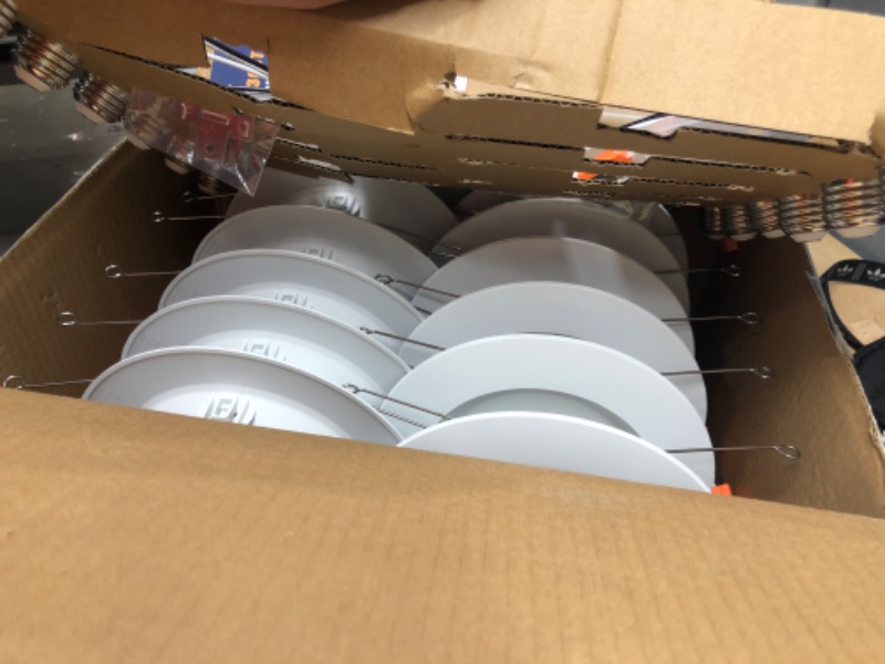 Photo 3 of Amico 5/6 Inch Smart LED Recessed Lighting 12 Pack, RGBCW Color Changing WiFi Can Lights with Baffle Trim, Retrofit Downlight, 12.5W=100W 1050LM, Works with Alexa & Google Assistant, App Control
