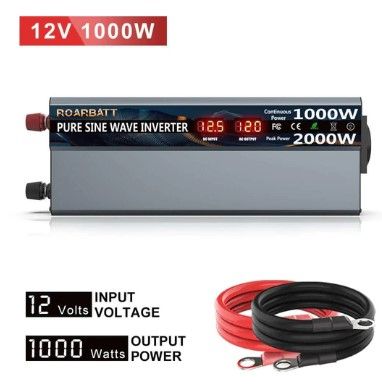 Photo 1 of 1000/2000 Watt 12V Pure Sine Inverter | Roarbatt