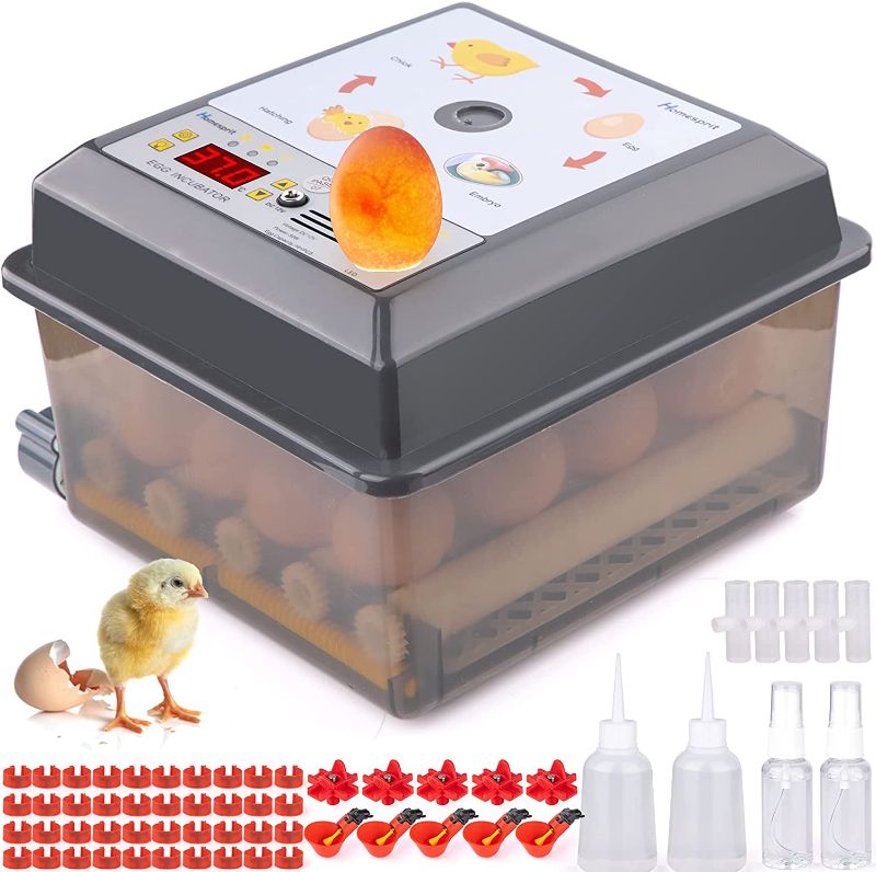 Photo 1 of Homesprit 16 Eggs Incubator, Digital Poultry Hatcher Machine with Temperature Control and Auto Turner, for Chicken, Duck, Goose, Quail Eggs
