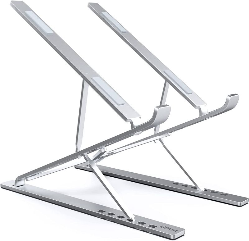 Photo 1 of ElfAnt Laptop Stand Adjustable Portable Aluminum for 10" - 17" Laptop Tablet
